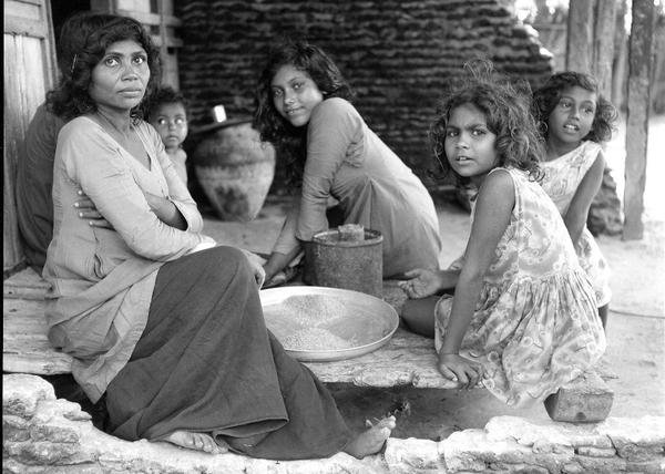 Ladies of the House Prepares for the Meal of the Day, Thinadhoo Island, Felidhe Atoll, 1971
